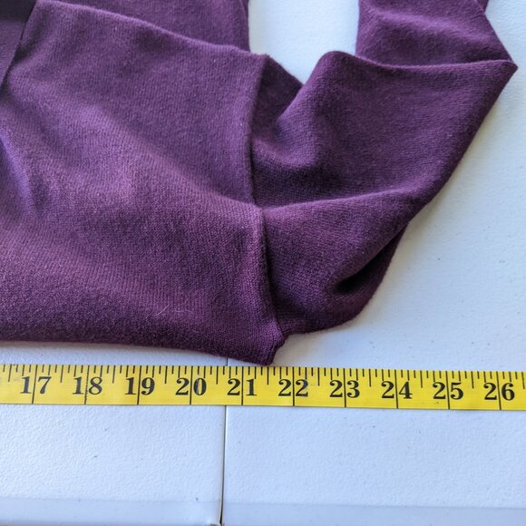 L.L. Bean cotton and cashmere purple sweater - Picture 9 of 11